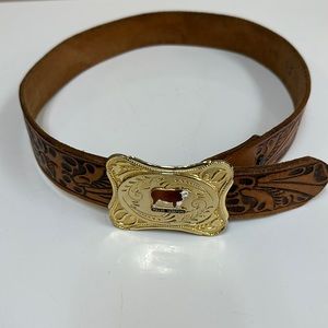 Leather belt